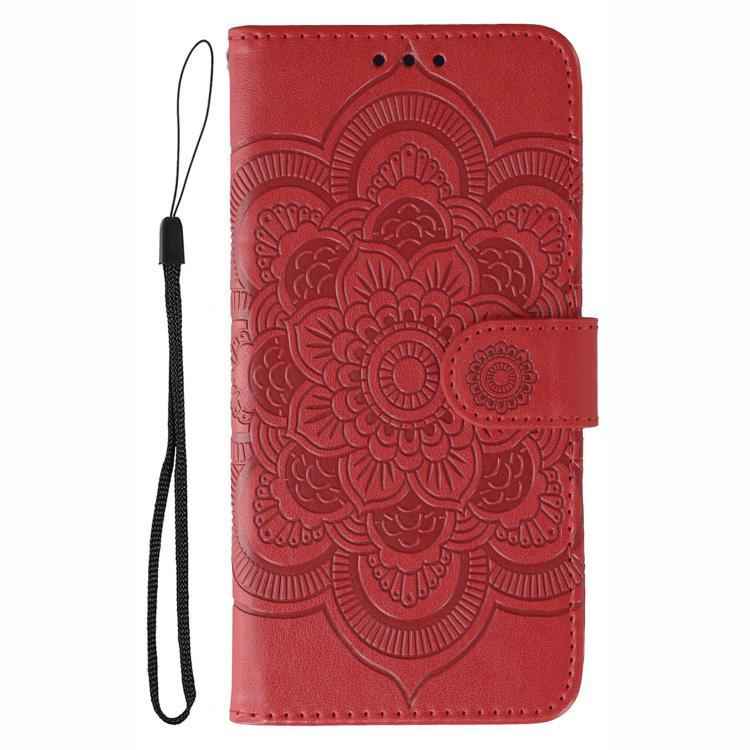 Sun Mandala Embossing Pattern Phone Leather Case, For Samsung Galaxy S26 Edge 5G, For Samsung Galaxy S25 Edge 5G, For Samsung Galaxy S25 / S24 5G, For Samsung Galaxy S25+ / S24+ 5G, For Samsung Galaxy S21 5G