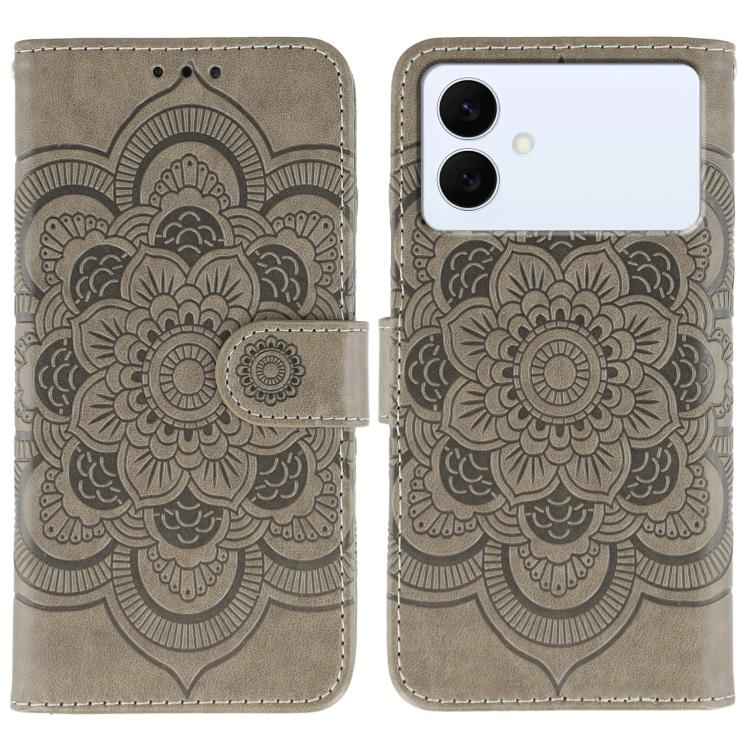 Sun Mandala Embossing Pattern Phone Leather Case, For Samsung Galaxy S26 Edge 5G, For Samsung Galaxy S25 Edge 5G, For Samsung Galaxy S25 / S24 5G, For Samsung Galaxy S25+ / S24+ 5G, For Samsung Galaxy S21 5G
