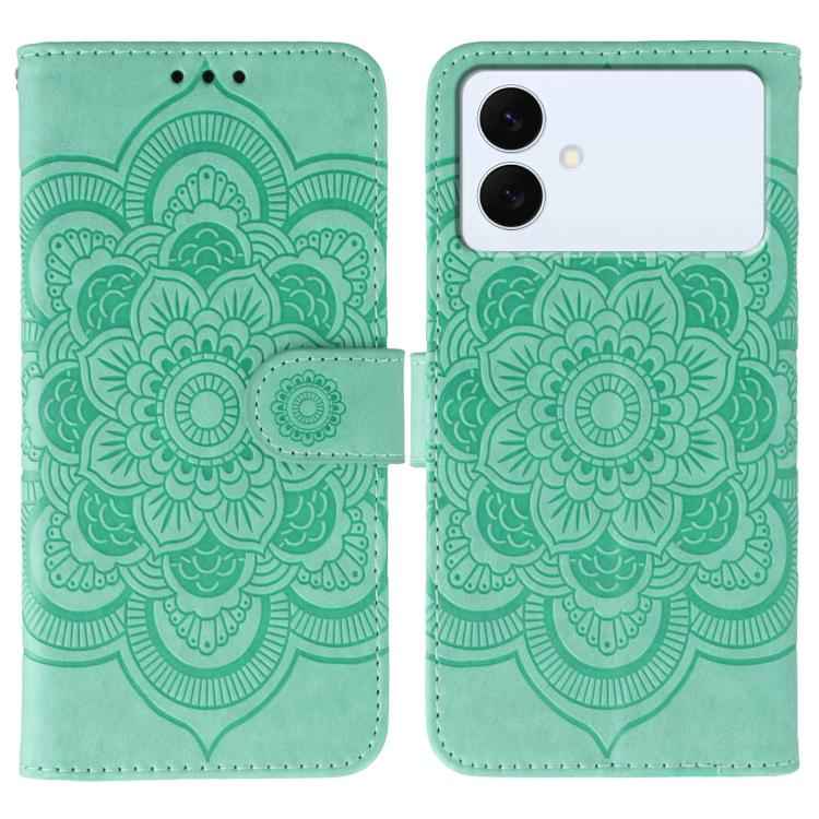 Sun Mandala Embossing Pattern Phone Leather Case, For Samsung Galaxy S26 Edge 5G, For Samsung Galaxy S25 Edge 5G, For Samsung Galaxy S25 / S24 5G, For Samsung Galaxy S25+ / S24+ 5G, For Samsung Galaxy S21 5G