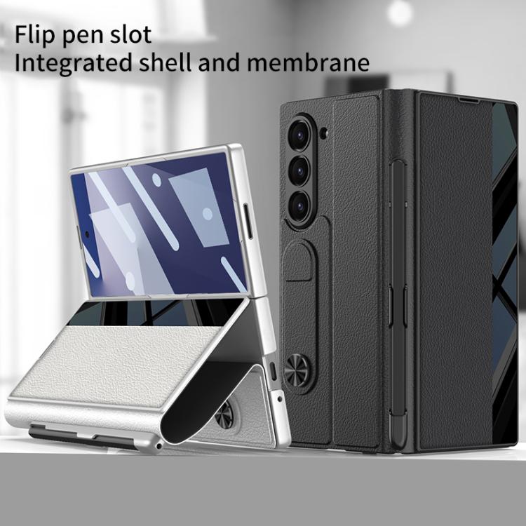 GKK Integrated Full Coverage Flip Phone Case with Pen Slot, Not Included Pen