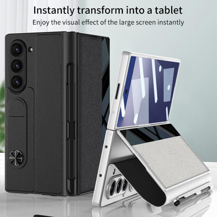 GKK Integrated Full Coverage Flip Phone Case with Pen Slot, Not Included Pen