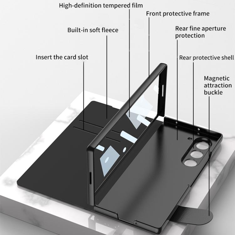 GKK Integrated Full Coverage Flip Phone Case with Pen Slot, Not Included Pen