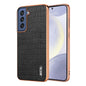 AZNS Electroplated Frame Crocodile Texture Full Coverage Phone Case, For Samsung Galaxy S23 5G, For Samsung Galaxy S22+ 5G, For Samsung Galaxy S22 5G, For Samsung Galaxy S21 FE 5G