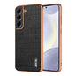 AZNS Electroplated Frame Crocodile Texture Full Coverage Phone Case, For Samsung Galaxy S23 5G, For Samsung Galaxy S22+ 5G, For Samsung Galaxy S22 5G, For Samsung Galaxy S21 FE 5G