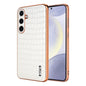 AZNS Electroplated Frame Crocodile Texture Full Coverage Phone Case, For Galaxy S26 FE 5G, For Samsung Galaxy S26+ 5G, For Samsung Galaxy S26 Ultra 5G, For Samsung Galaxy S26 5G, For Samsung Galaxy S25 Edge 5G, For Samsung Galaxy S25 5G                ...