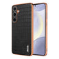AZNS Electroplated Frame Crocodile Texture Full Coverage Phone Case, For Galaxy S26 FE 5G, For Samsung Galaxy S26+ 5G, For Samsung Galaxy S26 Ultra 5G, For Samsung Galaxy S26 5G, For Samsung Galaxy S25 Edge 5G, For Samsung Galaxy S25 5G                ...