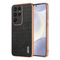 AZNS Electroplated Frame Crocodile Texture Full Coverage Phone Case, For Galaxy S26 FE 5G, For Samsung Galaxy S26+ 5G, For Samsung Galaxy S26 Ultra 5G, For Samsung Galaxy S26 5G, For Samsung Galaxy S25 Edge 5G, For Samsung Galaxy S25 5G                ...
