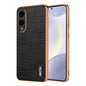 AZNS Electroplated Frame Crocodile Texture Full Coverage Phone Case, For Galaxy S26 FE 5G, For Samsung Galaxy S26+ 5G, For Samsung Galaxy S26 Ultra 5G, For Samsung Galaxy S26 5G, For Samsung Galaxy S25 Edge 5G, For Samsung Galaxy S25 5G                ...