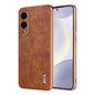AZNS Electroplated Frame Crocodile Texture Full Coverage Phone Case, For Galaxy S26 FE 5G, For Samsung Galaxy S26+ 5G, For Samsung Galaxy S26 Ultra 5G, For Samsung Galaxy S26 5G, For Samsung Galaxy S25 Edge 5G, For Samsung Galaxy S25 5G                ...