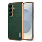 AZNS Electroplated Frame Crocodile Texture Full Coverage Phone Case, For Galaxy S26 FE 5G, For Samsung Galaxy S26+ 5G, For Samsung Galaxy S26 Ultra 5G, For Samsung Galaxy S26 5G, For Samsung Galaxy S25 Edge 5G, For Samsung Galaxy S25 5G                ...