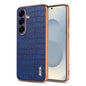 AZNS Electroplated Frame Crocodile Texture Full Coverage Phone Case, For Galaxy S26 FE 5G, For Samsung Galaxy S26+ 5G, For Samsung Galaxy S26 Ultra 5G, For Samsung Galaxy S26 5G, For Samsung Galaxy S25 Edge 5G, For Samsung Galaxy S25 5G                ...