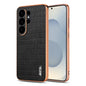 AZNS Electroplated Frame Crocodile Texture Full Coverage Phone Case, For Galaxy S26 FE 5G, For Samsung Galaxy S26+ 5G, For Samsung Galaxy S26 Ultra 5G, For Samsung Galaxy S26 5G, For Samsung Galaxy S25 Edge 5G, For Samsung Galaxy S25 5G                ...