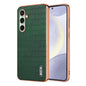 AZNS Electroplated Frame Crocodile Texture Full Coverage Phone Case, For Galaxy S26 FE 5G, For Samsung Galaxy S26+ 5G, For Samsung Galaxy S26 Ultra 5G, For Samsung Galaxy S26 5G, For Samsung Galaxy S25 Edge 5G, For Samsung Galaxy S25 5G                ...