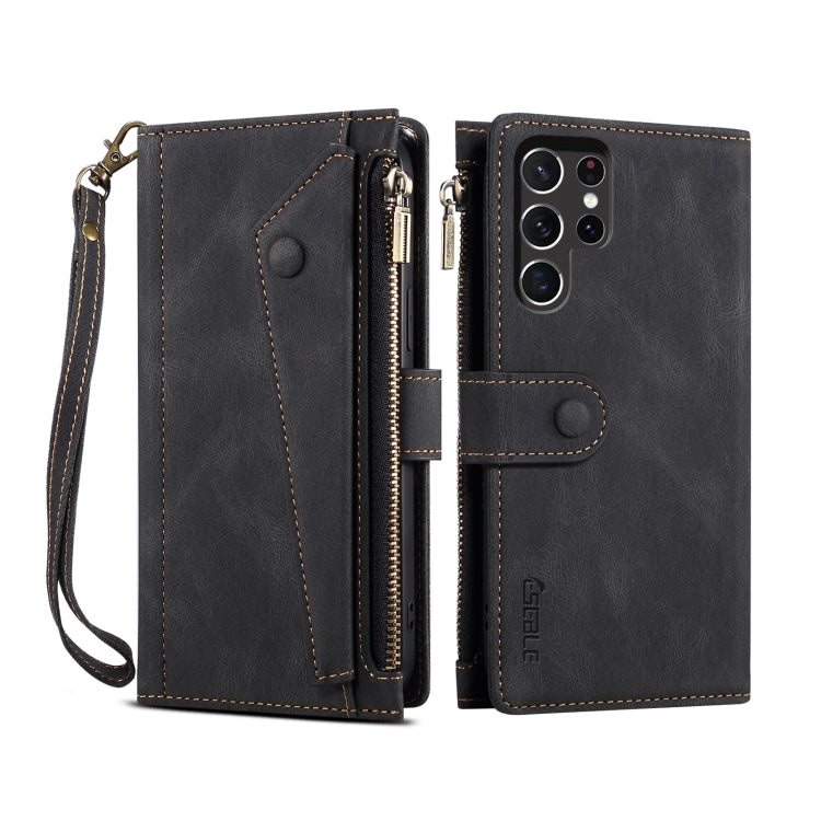 ESEBLE Retro Frosted RFID Flip Leather Phone Case, For Samsung Galaxy S26+ 5G, For Samsung Galaxy S26 Ultra 5G, For Samsung Galaxy S26 5G, For Samsung Galaxy S25 FE 5G, For Samsung Galaxy S25 Edge 5G, For Samsung Galaxy S25 5G, For Samsung Galaxy S25+ ...