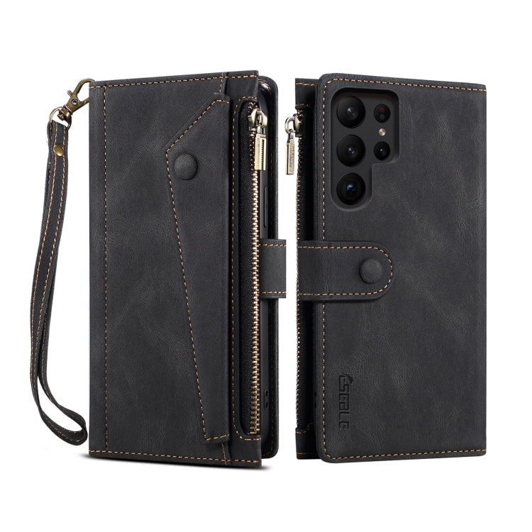 ESEBLE Retro Frosted RFID Flip Leather Phone Case, For Samsung Galaxy S26+ 5G, For Samsung Galaxy S26 Ultra 5G, For Samsung Galaxy S26 5G, For Samsung Galaxy S25 FE 5G, For Samsung Galaxy S25 Edge 5G, For Samsung Galaxy S25 5G, For Samsung Galaxy S25+ ...