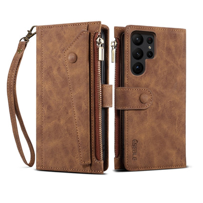 ESEBLE Retro Frosted RFID Flip Leather Phone Case, For Samsung Galaxy S26+ 5G, For Samsung Galaxy S26 Ultra 5G, For Samsung Galaxy S26 5G, For Samsung Galaxy S25 FE 5G, For Samsung Galaxy S25 Edge 5G, For Samsung Galaxy S25 5G, For Samsung Galaxy S25+ ...