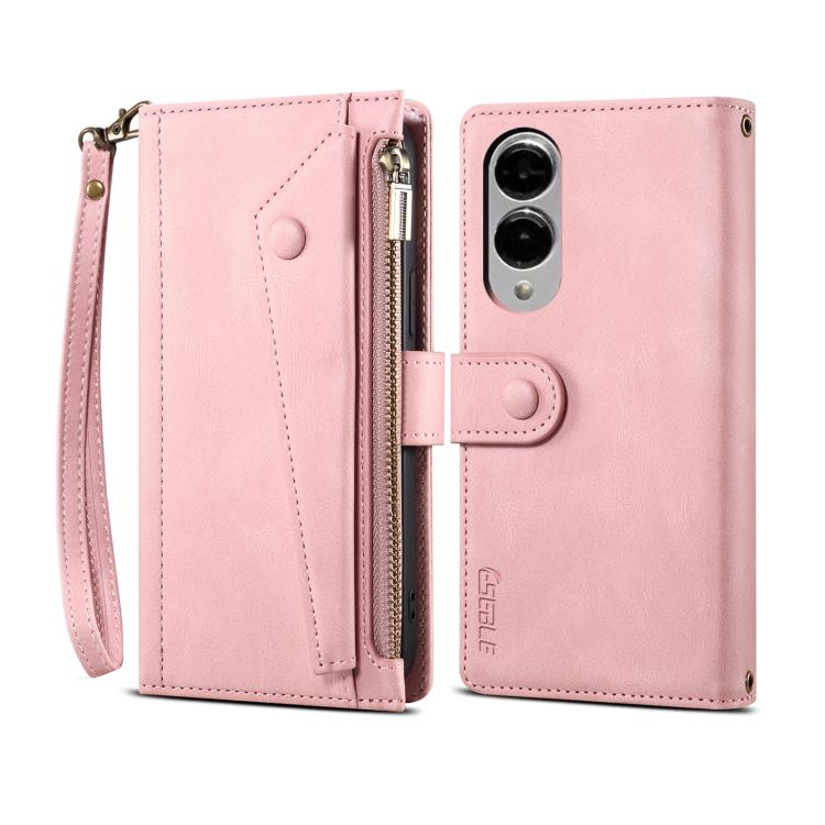 ESEBLE Retro Frosted RFID Flip Leather Phone Case, For Samsung Galaxy S26+ 5G, For Samsung Galaxy S26 Ultra 5G, For Samsung Galaxy S26 5G, For Samsung Galaxy S25 FE 5G, For Samsung Galaxy S25 Edge 5G, For Samsung Galaxy S25 5G, For Samsung Galaxy S25+ ...