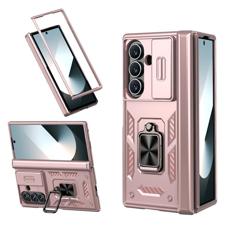 Sliding Window Hinge Phone Case with Ring Stand