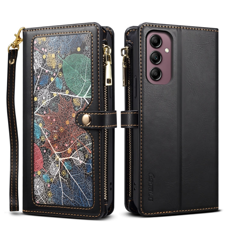 ESEBLE Star Series Lanyard Zipper Wallet RFID Leather Case, For Samsung Galaxy S26+ 5G, For Samsung Galaxy S26 Ultra 5G, For Samsung Galaxy S26 5G, For Samsung Galaxy S25 FE 5G, For Samsung Galaxy S25 Edge 5G, For Samsung Galaxy S25 5G                 ...