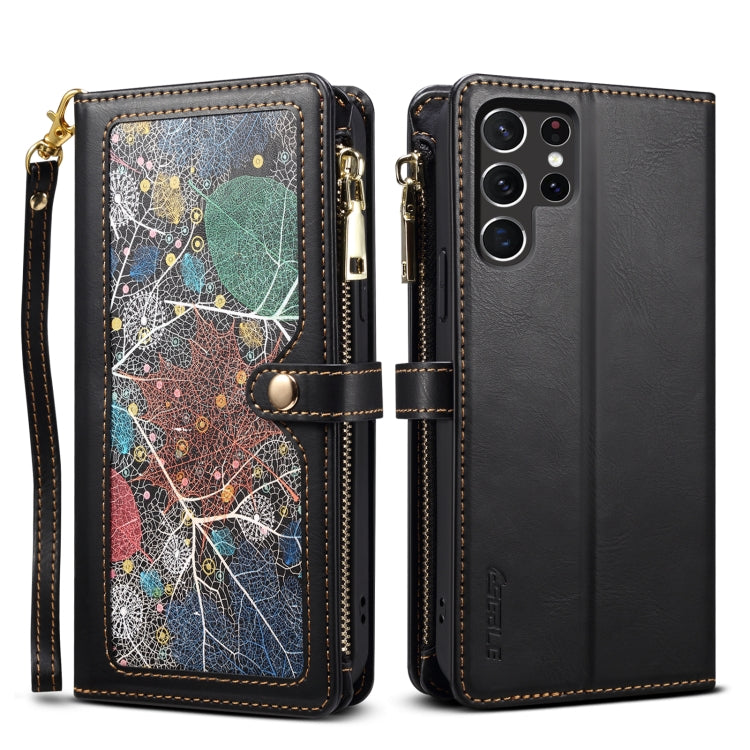 ESEBLE Star Series Lanyard Zipper Wallet RFID Leather Case, For Samsung Galaxy S26+ 5G, For Samsung Galaxy S26 Ultra 5G, For Samsung Galaxy S26 5G, For Samsung Galaxy S25 FE 5G, For Samsung Galaxy S25 Edge 5G, For Samsung Galaxy S25 5G                 ...