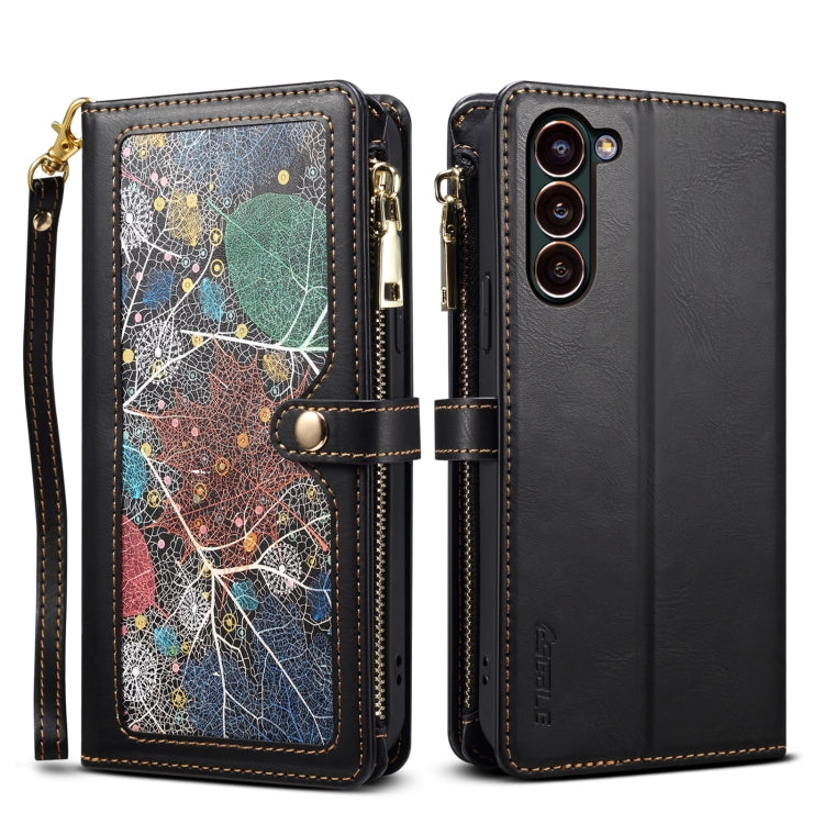 ESEBLE Star Series Lanyard Zipper Wallet RFID Leather Case, For Samsung Galaxy S26+ 5G, For Samsung Galaxy S26 Ultra 5G, For Samsung Galaxy S26 5G, For Samsung Galaxy S25 FE 5G, For Samsung Galaxy S25 Edge 5G, For Samsung Galaxy S25 5G                 ...