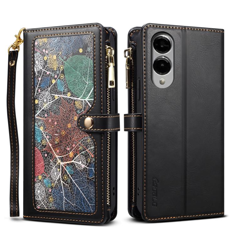ESEBLE Star Series Lanyard Zipper Wallet RFID Leather Case, For Samsung Galaxy S26+ 5G, For Samsung Galaxy S26 Ultra 5G, For Samsung Galaxy S26 5G, For Samsung Galaxy S25 FE 5G, For Samsung Galaxy S25 Edge 5G, For Samsung Galaxy S25 5G                 ...