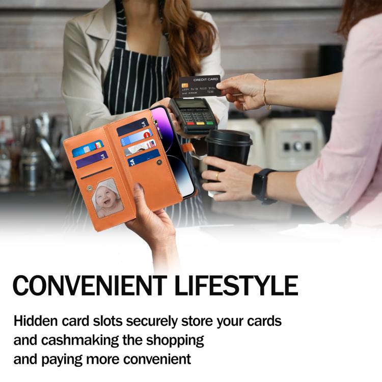 ESEBLE Star Series Lanyard Zipper Wallet RFID Leather Case, For Samsung Galaxy S26+ 5G, For Samsung Galaxy S26 Ultra 5G, For Samsung Galaxy S26 5G, For Samsung Galaxy S25 FE 5G, For Samsung Galaxy S25 Edge 5G, For Samsung Galaxy S25 5G                 ...