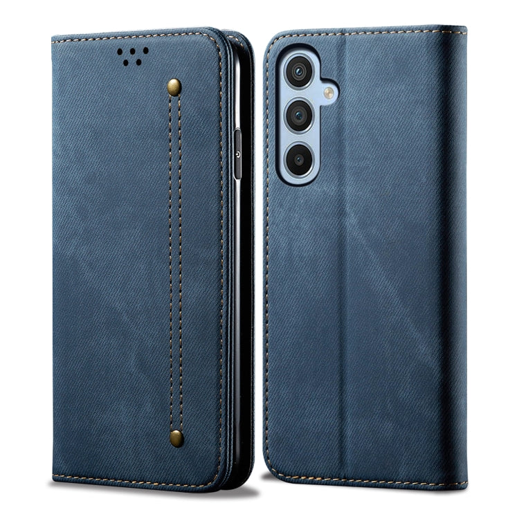 Denim Texture Casual Style Horizontal Flip Leather Case, For Samsung Galaxy S26+ 5G, For Samsung Galaxy S26 Ultra 5G, For Samsung Galaxy S26 5G, For Samsung Galaxy S25 FE 5G, For Samsung Galaxy S25 Edge 5G, For Samsung Galaxy S25 5G                    ...