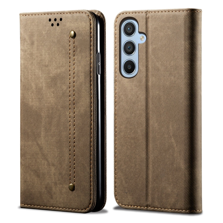 Denim Texture Casual Style Horizontal Flip Leather Case, For Samsung Galaxy S26+ 5G, For Samsung Galaxy S26 Ultra 5G, For Samsung Galaxy S26 5G, For Samsung Galaxy S25 FE 5G, For Samsung Galaxy S25 Edge 5G, For Samsung Galaxy S25 5G                    ...
