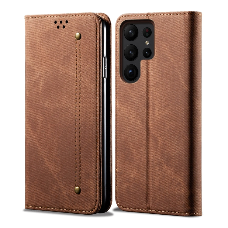 Denim Texture Casual Style Horizontal Flip Leather Case, For Samsung Galaxy S26+ 5G, For Samsung Galaxy S26 Ultra 5G, For Samsung Galaxy S26 5G, For Samsung Galaxy S25 FE 5G, For Samsung Galaxy S25 Edge 5G, For Samsung Galaxy S25 5G                    ...