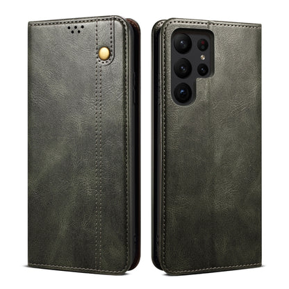 Oil Wax Crazy Horse Texture Leather Phone Case, For Samsung Galaxy S26+ 5G, For Samsung Galaxy S26 Ultra 5G, For Samsung Galaxy S26 5G, For Samsung Galaxy S25 FE 5G, For Samsung Galaxy S25 Edge 5G, For Samsung Galaxy S25 5G, For Samsung Galaxy S25+ 5G ...