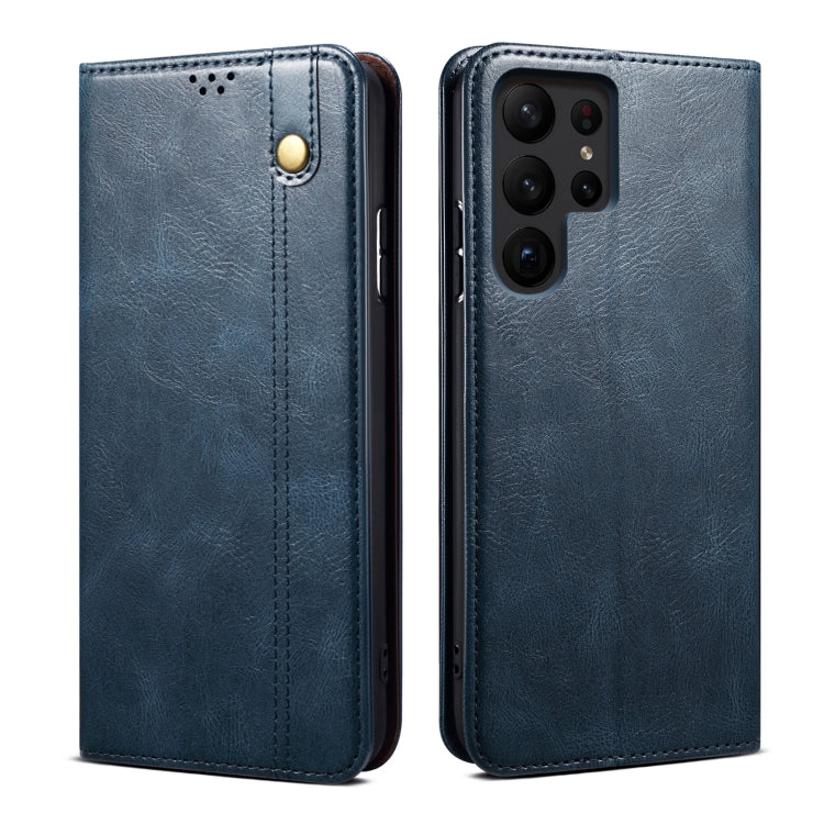 Oil Wax Crazy Horse Texture Leather Phone Case, For Samsung Galaxy S26+ 5G, For Samsung Galaxy S26 Ultra 5G, For Samsung Galaxy S26 5G, For Samsung Galaxy S25 FE 5G, For Samsung Galaxy S25 Edge 5G, For Samsung Galaxy S25 5G, For Samsung Galaxy S25+ 5G ...