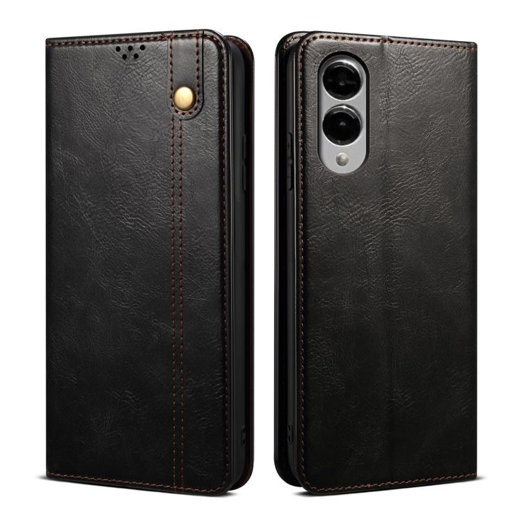 Oil Wax Crazy Horse Texture Leather Phone Case, For Samsung Galaxy S26+ 5G, For Samsung Galaxy S26 Ultra 5G, For Samsung Galaxy S26 5G, For Samsung Galaxy S25 FE 5G, For Samsung Galaxy S25 Edge 5G, For Samsung Galaxy S25 5G, For Samsung Galaxy S25+ 5G ...
