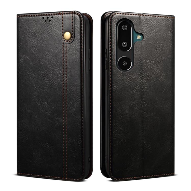 Oil Wax Crazy Horse Texture Leather Phone Case, For Samsung Galaxy S26+ 5G, For Samsung Galaxy S26 Ultra 5G, For Samsung Galaxy S26 5G, For Samsung Galaxy S25 FE 5G, For Samsung Galaxy S25 Edge 5G, For Samsung Galaxy S25 5G, For Samsung Galaxy S25+ 5G ...