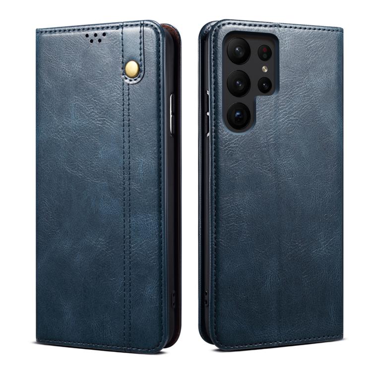 Oil Wax Crazy Horse Texture Leather Phone Case, For Samsung Galaxy S26+ 5G, For Samsung Galaxy S26 Ultra 5G, For Samsung Galaxy S26 5G, For Samsung Galaxy S25 FE 5G, For Samsung Galaxy S25 Edge 5G, For Samsung Galaxy S25 5G, For Samsung Galaxy S25+ 5G ...