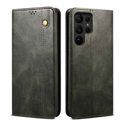 Oil Wax Crazy Horse Texture Leather Phone Case, For Samsung Galaxy S26+ 5G, For Samsung Galaxy S26 Ultra 5G, For Samsung Galaxy S26 5G, For Samsung Galaxy S25 FE 5G, For Samsung Galaxy S25 Edge 5G, For Samsung Galaxy S25 5G, For Samsung Galaxy S25+ 5G ...