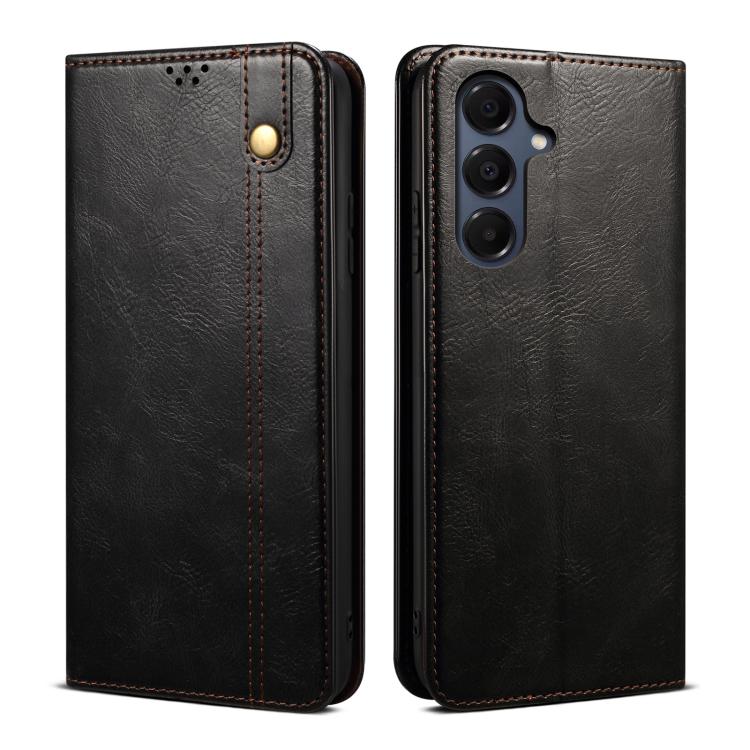 Oil Wax Crazy Horse Texture Leather Phone Case, For Samsung Galaxy S26+ 5G, For Samsung Galaxy S26 Ultra 5G, For Samsung Galaxy S26 5G, For Samsung Galaxy S25 FE 5G, For Samsung Galaxy S25 Edge 5G, For Samsung Galaxy S25 5G, For Samsung Galaxy S25+ 5G ...