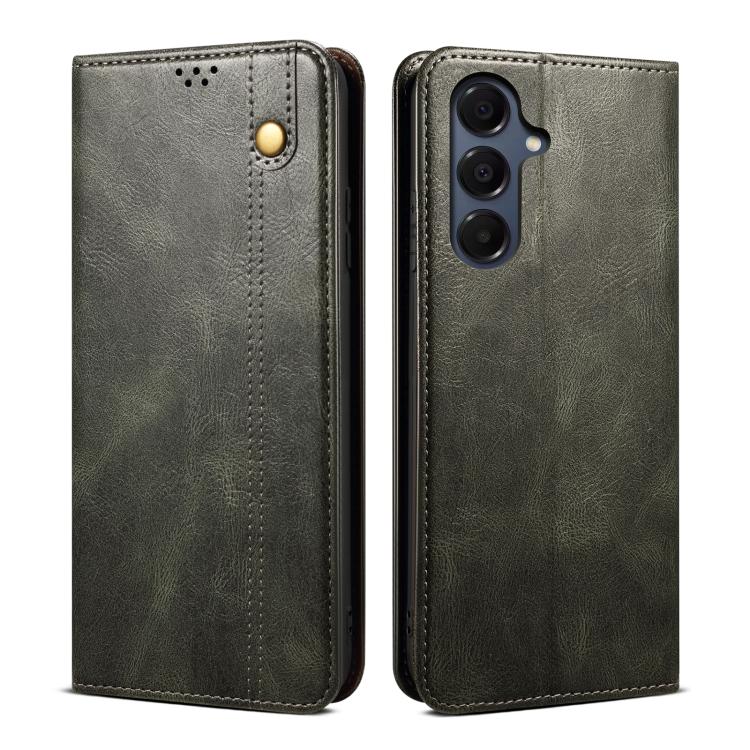 Oil Wax Crazy Horse Texture Leather Phone Case, For Samsung Galaxy S26+ 5G, For Samsung Galaxy S26 Ultra 5G, For Samsung Galaxy S26 5G, For Samsung Galaxy S25 FE 5G, For Samsung Galaxy S25 Edge 5G, For Samsung Galaxy S25 5G, For Samsung Galaxy S25+ 5G ...