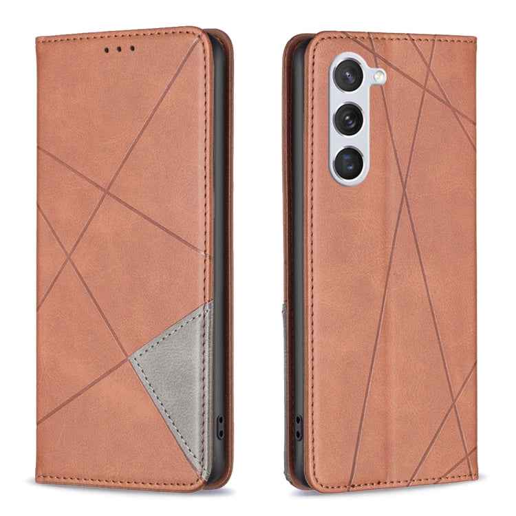 Rhombus Texture Magnetic Leather Phone Case, For Samsung Galaxy S25 Edge 5G, For Samsung Galaxy S25 5G, For Samsung Galaxy S25+ 5G, For Samsung Galaxy S25 Ultra 5G, For Samsung Galaxy S24 FE 5G