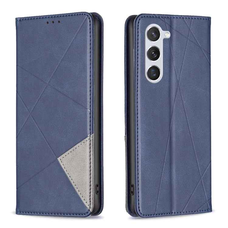Rhombus Texture Magnetic Leather Phone Case, For Samsung Galaxy S25 Edge 5G, For Samsung Galaxy S25 5G, For Samsung Galaxy S25+ 5G, For Samsung Galaxy S25 Ultra 5G, For Samsung Galaxy S24 FE 5G
