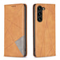 Rhombus Texture Magnetic Leather Phone Case, For Samsung Galaxy S25 Edge 5G, For Samsung Galaxy S25 5G, For Samsung Galaxy S25+ 5G, For Samsung Galaxy S25 Ultra 5G, For Samsung Galaxy S24 FE 5G