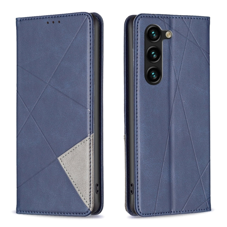Rhombus Texture Magnetic Leather Phone Case, For Samsung Galaxy S25 Edge 5G, For Samsung Galaxy S25 5G, For Samsung Galaxy S25+ 5G, For Samsung Galaxy S25 Ultra 5G, For Samsung Galaxy S24 FE 5G