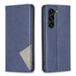 Rhombus Texture Magnetic Leather Phone Case, For Samsung Galaxy S25 Edge 5G, For Samsung Galaxy S25 5G, For Samsung Galaxy S25+ 5G, For Samsung Galaxy S25 Ultra 5G, For Samsung Galaxy S24 FE 5G
