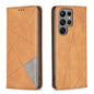 Rhombus Texture Magnetic Leather Phone Case, For Samsung Galaxy S25 Edge 5G, For Samsung Galaxy S25 5G, For Samsung Galaxy S25+ 5G, For Samsung Galaxy S25 Ultra 5G, For Samsung Galaxy S24 FE 5G