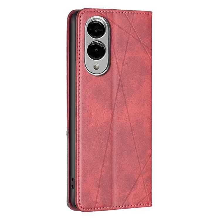 Rhombus Texture Magnetic Leather Phone Case, For Samsung Galaxy S25 Edge 5G, For Samsung Galaxy S25 5G, For Samsung Galaxy S25+ 5G, For Samsung Galaxy S25 Ultra 5G, For Samsung Galaxy S24 FE 5G