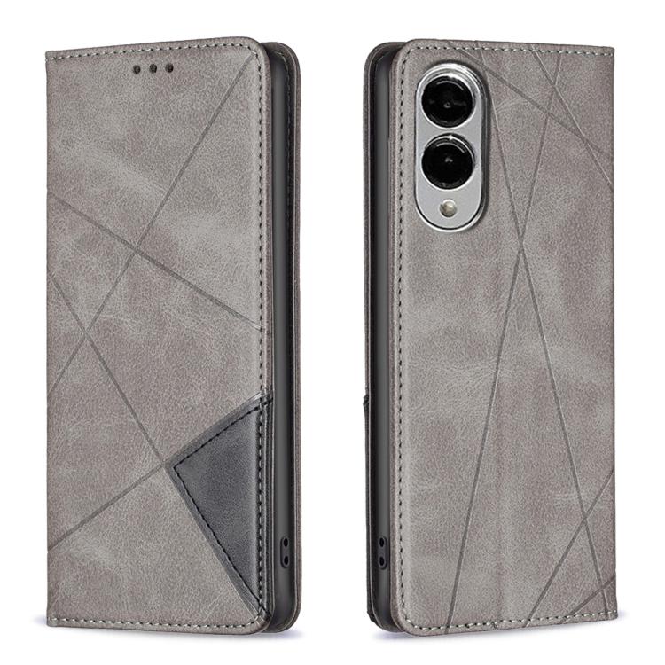 Rhombus Texture Magnetic Leather Phone Case, For Samsung Galaxy S25 Edge 5G, For Samsung Galaxy S25 5G, For Samsung Galaxy S25+ 5G, For Samsung Galaxy S25 Ultra 5G, For Samsung Galaxy S24 FE 5G