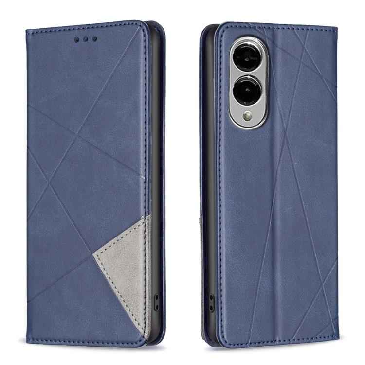 Rhombus Texture Magnetic Leather Phone Case, For Samsung Galaxy S25 Edge 5G, For Samsung Galaxy S25 5G, For Samsung Galaxy S25+ 5G, For Samsung Galaxy S25 Ultra 5G, For Samsung Galaxy S24 FE 5G