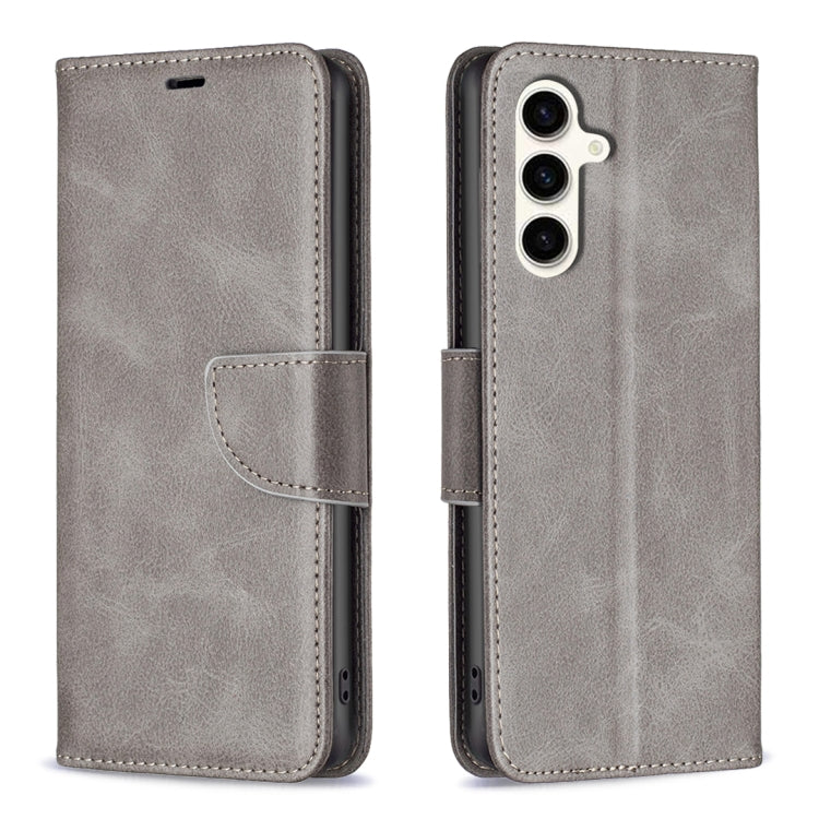 Lambskin Texture Pure Color Flip Leather Phone Case, For Samsung Galaxy S25 Edge 5G, For Samsung Galaxy S25 5G, For Samsung Galaxy S25+ 5G, For Samsung Galaxy S25 Ultra 5G, For Samsung Galaxy S24 FE 5G