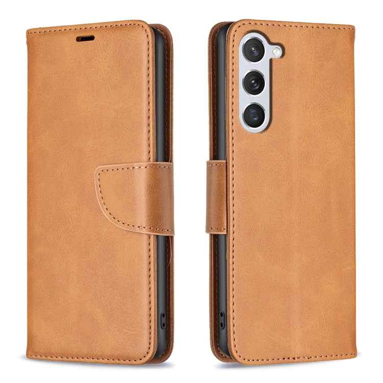 Lambskin Texture Pure Color Flip Leather Phone Case, For Samsung Galaxy S25 Edge 5G, For Samsung Galaxy S25 5G, For Samsung Galaxy S25+ 5G, For Samsung Galaxy S25 Ultra 5G, For Samsung Galaxy S24 FE 5G