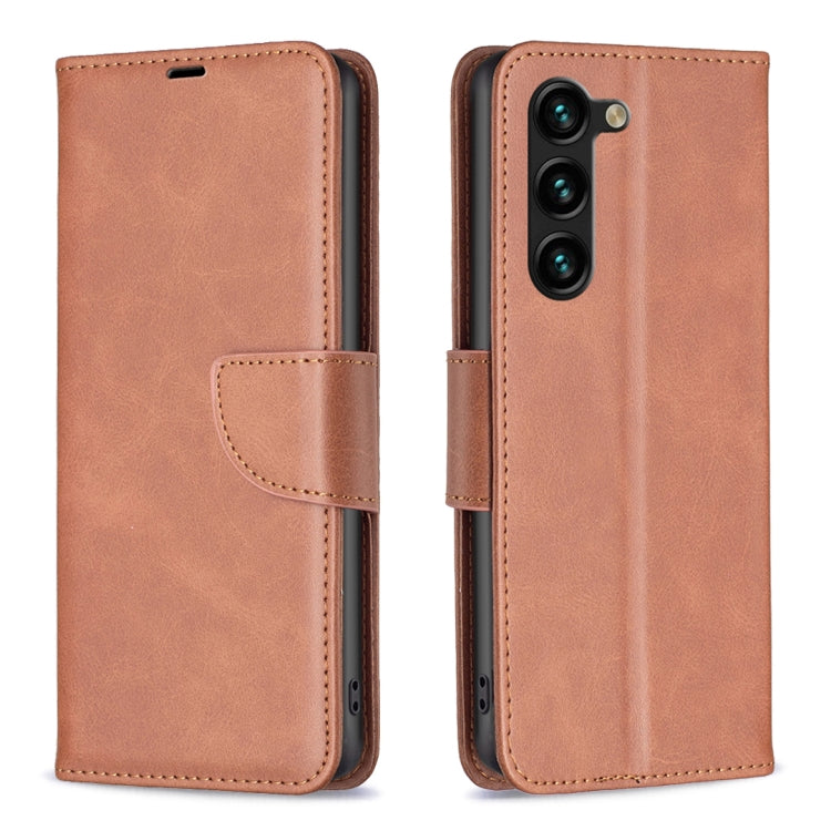 Lambskin Texture Pure Color Flip Leather Phone Case, For Samsung Galaxy S25 Edge 5G, For Samsung Galaxy S25 5G, For Samsung Galaxy S25+ 5G, For Samsung Galaxy S25 Ultra 5G, For Samsung Galaxy S24 FE 5G